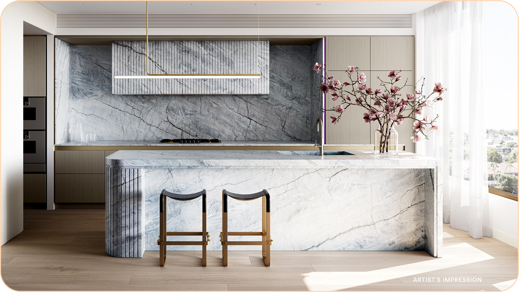 Interior Kitchen Render