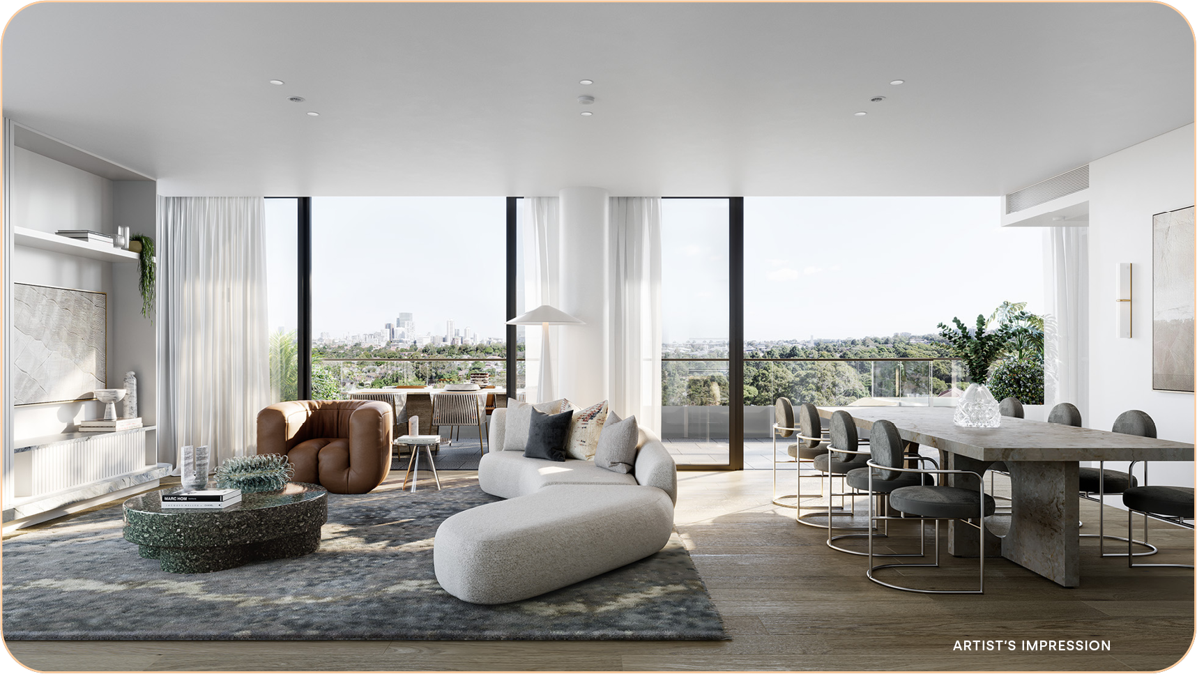 Interior Living Room Render